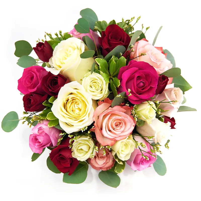 Цветы в коробке Яркость жизни